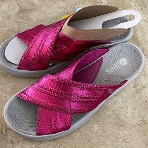 Bzees vista pink comfort gel wedges